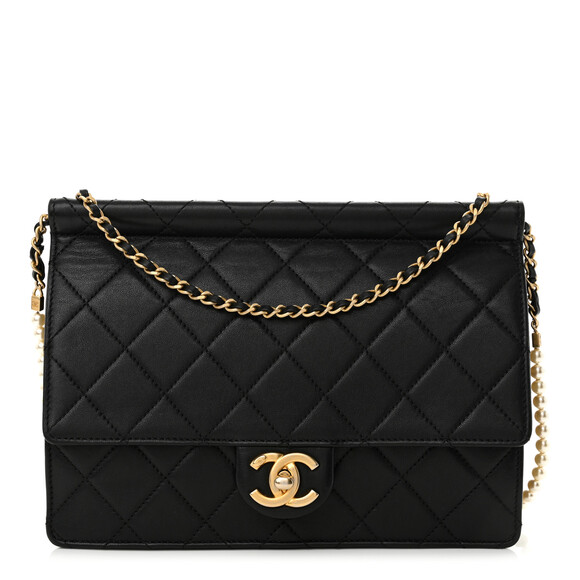 Chanel Lambskin Quilted Large Pearl #180614C28B - Picture 1 of 10
